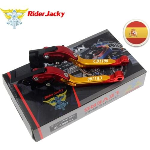 Spain Flag color For Honda CB 1100 CB1100/GIO special 2013-2017 2015 2016 Motorcycle CNC Folding Extendable Brake Clutch Levers