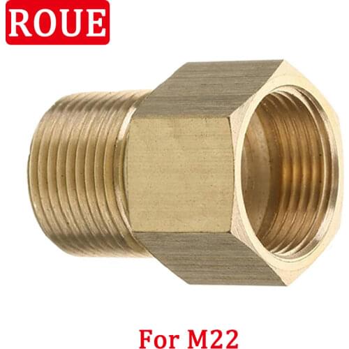 Pressure Washer Coupler 4500 PSI Metal Material M22 15mm Male Thread To M22 14mm Connector Internal Thread Hose Pipe Adapter