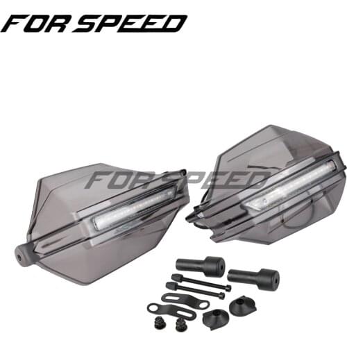 Universal Motorcycle Hand Guards with LED Turn Signal Light Protectors For Suzuki BURGMAN 400 GS1000 GS500E GS550M Katana