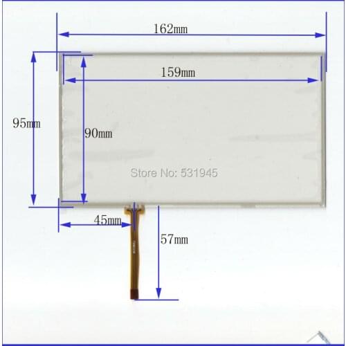 ZhiYuSun New 162mm*95mm original handwritten 7 inch car DVD navigation GPS touch screen panel free shipping TSA0399A