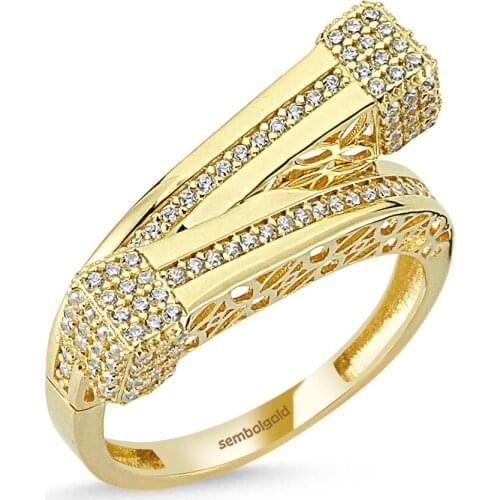 Custom Design Gold Ring 14K Gold Handy Custom Craftsmanship Gift Gold Special Occasions Design Shiny Elegant Jewelry