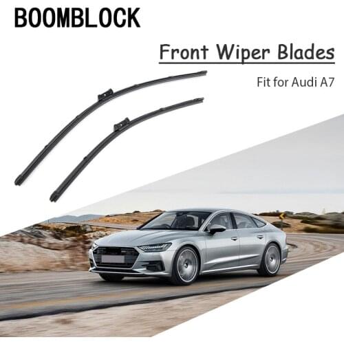 2x Auto Car Original Windshield Soft Rubber Wiper Blade Refit For Audi A7 2015 2014 13 12 11 2010 Modify Windscreen Accessories
