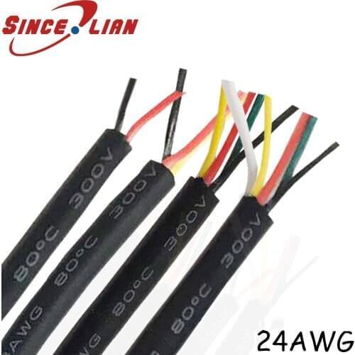 200m 24AWG 3core Audio Line Signal Cable Core 3 Pins Copper Wire Conductor lighting fixtures wire electronic equipment cable DHL