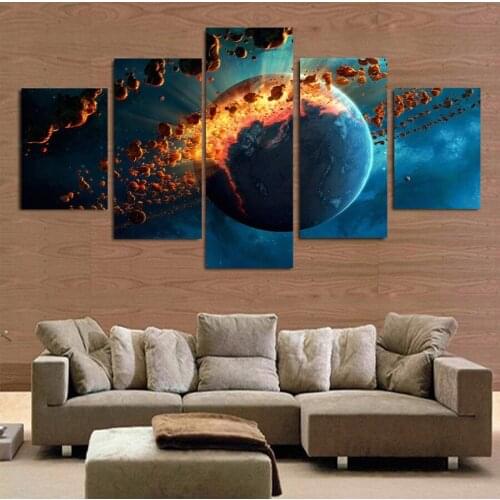 5 Piece Diamond Painting landscape Full Square Round Drill Diamond Embroidery Planet Mosaic Needlework diy craft supplies AA2169