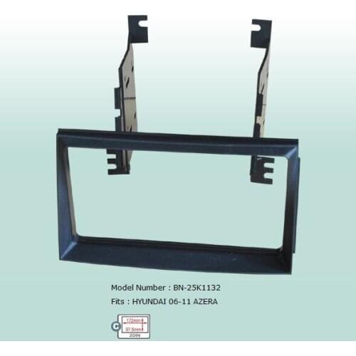 Car Fascias Double Din Audio Panel Frame Dash Kit For Hyundai Azera 2006 2007 2008 2009 2010 2011