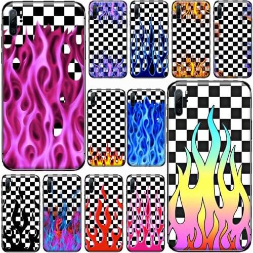 Artistic personality Fire Flame Phone Case For Huawei P 40 30 20 lite pro smart 2019 honor 10 i lite 8x mate 20 pro nova 5t