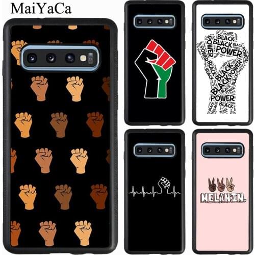 Black Power Fist Case For Samsung Galaxy S20 Plus S10 S9 Note 20 Ultra A51 A71 A31 A21S A20e A40 A50 A70 M31
