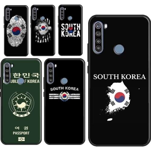South Korea Flag Phone Case For Xiaomi Redmi Note 10 Pro 8 7 9S 8T 8A 9A 9C 9T K40 Redmi Note 9 Pro Cover