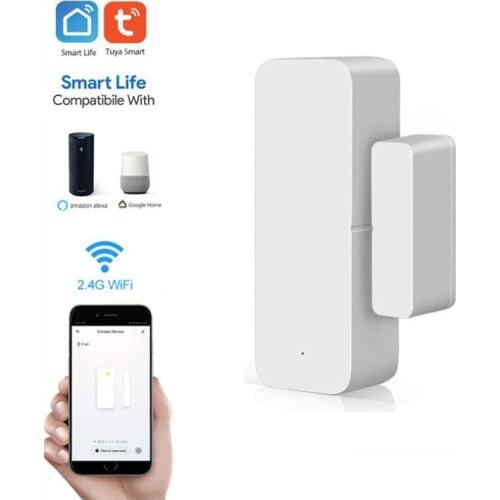 Tuya Smart WiFi Door Sensor Door Open /Closed Detectors Magnetic switch Window sensor home security Alert security alarm