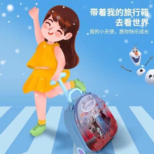 Frozen Elsa Trolley Casechildrens Toys Girl Makeup for Fashion Girls Children Makeup Girls Birthday Christmas Gifts Makeup Toys