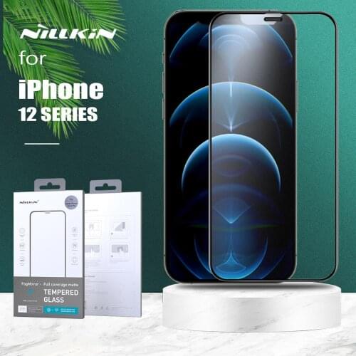 For iPhone 12 Pro Max Glass Nillkin 2.5D Full Cover Tempered Glass Screen Protector for iPhone 12/12 Pro/12 Mini Matte Glass