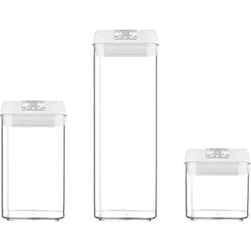 Sealed Food Storage Container,Plastic Grain Containers with Easy-Locking Lids,For Organization and Storage Of Kitchen