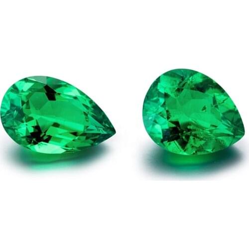 Emerald Buyers Like To Buy Olive Stone Colombian Crystal Stone Factory Price Loose Gemstone Pear Shape