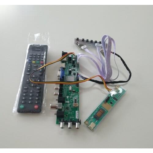 Kit for LTN154X3-L03/LP154W01 VGA AV digital 15.4" USB HDMI 3363 DVB-T 1 CCFL 1280X800 TV controller board 30pin DVB-C LCD