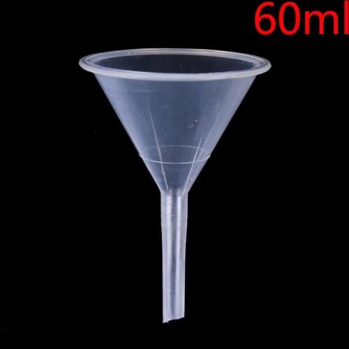 1pcs Perfume Funnel 1/2" 60ml Mouth Dia Laboratory Transfer Perfume Mini And Clear White Plastic Filter Funnel
