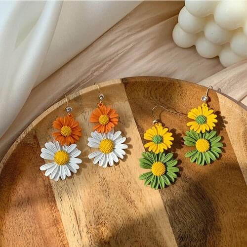Fashion Long Dangle Earrings for Women Bohemia Hyperbole Flowers Tassel Big Earrings Gifts Accessories Jewelry Making