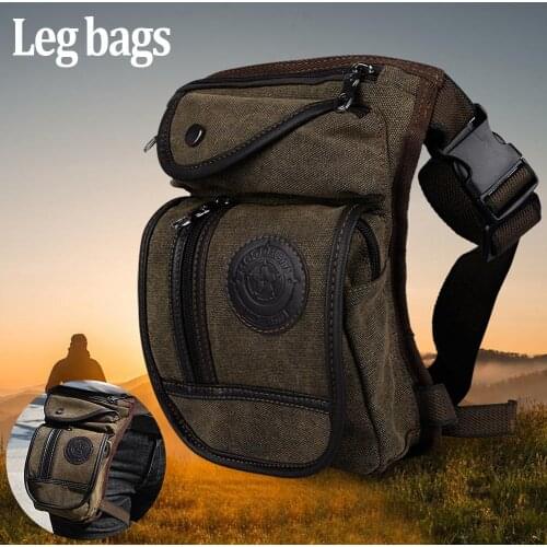 New Men Oxford/Nylon/Canvas Drop Leg Bag Fanny Waist Pack Hip Bum Belt Casual Shoulder portable Bag Motorcycle Riding Thigh Bag