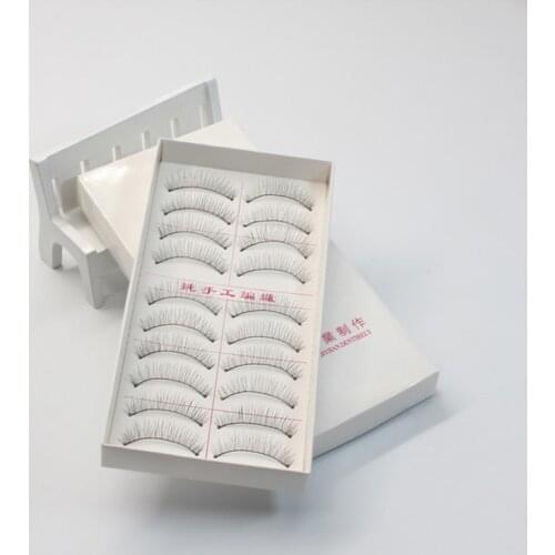Hot new Taiwan handmade false eyelashes natural and realistic nude makeup high quality 10 pairs of false eyelashes day series