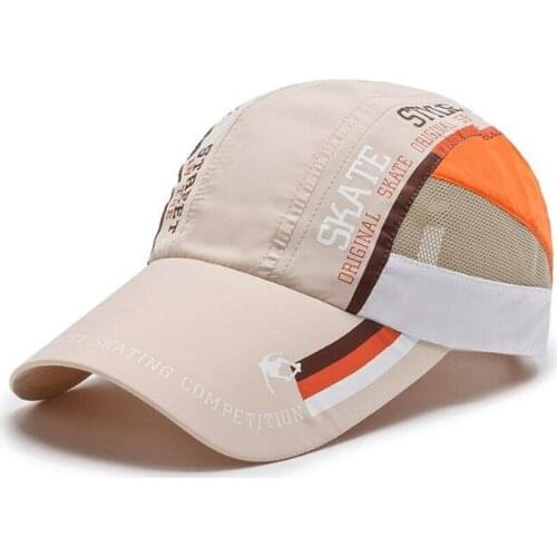 New Summer Sunscreen Anti-UV Sports Caps Men Women Ultra-thin Breathable Baseball Cap Bone Snapback Cap Adjustable Size Mesh Cap