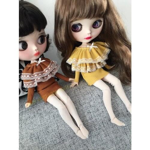 1PCS Princess Dress Cute Cloak Lace Tight Skirt for Blyth Azone s Ob24 1/6 Dolls Accessories