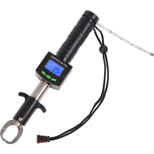 Fishing Grip Pliers, Durable 25 kg Weighing Scale Stainless Steel Fishing Grip Gripper with Tape Measure
