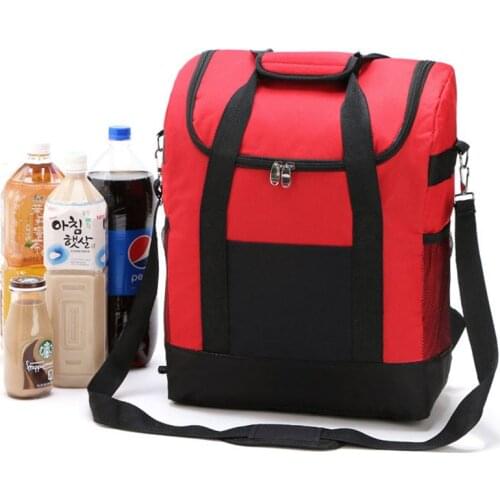 25L Large Thicken Folding Fresh Keeping Nylon Cooler Bags For Thermal Bag Insulation Ice back Pack Steak Insulation