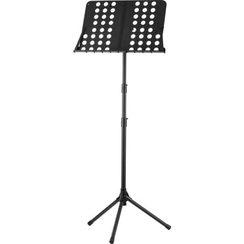 Sheet Music Stand 84cm-160cm Adjustable Height Folding Portable for Instrumental Performance Music Paper Laptop Book Black