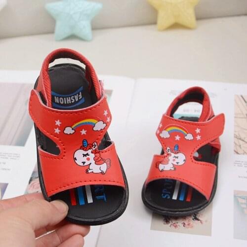 New Products Summer Sandals Newborn Infant Baby Boy Girls Shoes Casual Soft Bottom Non-Slip Breathable Baby Shoes Prewalker 0-36
