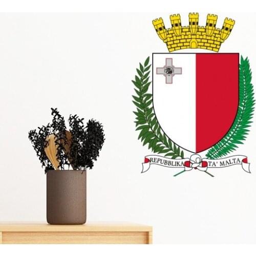 Malta Europe National Emblem Removable Wall Sticker Art Decals Mural DIY Wallpaper for Room Decal