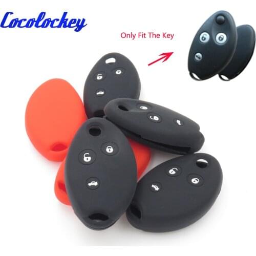 Cocolockey Silicone Car Key Cover Case Holder for Citroen Xsara/C5 3 Buttons Remote Flip Folding Key NO LOGO