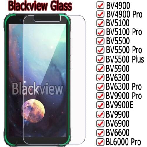 Glass For Blackview BL6600 BL6000 BV6900 BV9900 BV9900E BV6300 BV5900 BV5500 BV5100 BV4900 Pro Cover Phone Screen Protector Film