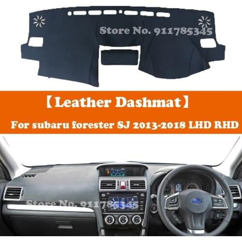Suede Leather Dashmat Accessories Car-Styling Dashboard Covers Pad Sunshade For Subaru Forester SJ G4 2013 2014 2015 2016-2018