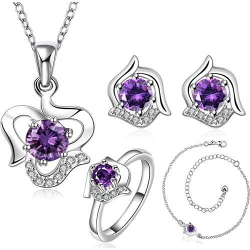 LKNSPCS781-C 925 sterling silver jewelry set, fashion jewelry set A034-B Earring 493 Necklace 517 Ring 381-8 /dnxamfea dzpamqwa