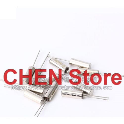 10pcs crystal 3*8 cylindrical 7.6MHz crystal oscillator Quartz crystal oscillator 7.6M