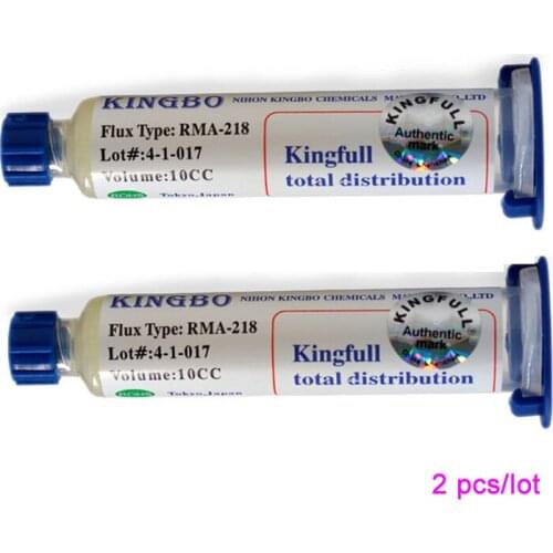 2pcs/lot Kingbo RMA-218 10cc Soldering Flux Solder Paste bga kit for BGA rework reballing
