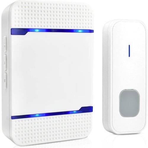 Wireless Doorbell LED Smart Home DoorBell 200m Transmitted Range Mini Wireless Door bell 50 Ring Tunes