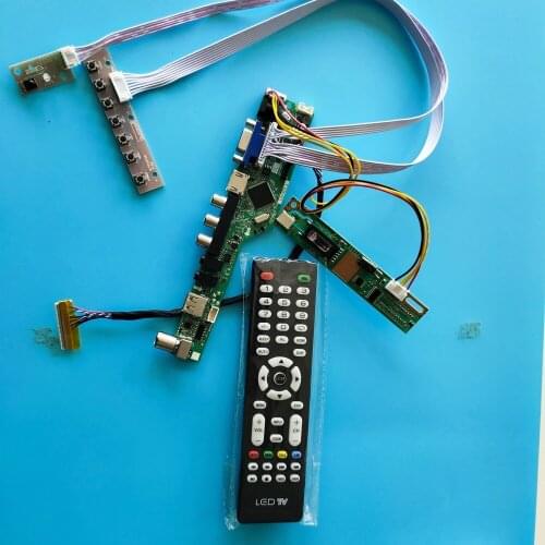 For QD15TL07 Rev.03 30pin Module TV Mother Board Resolution Digital Signal AV VGA Controller Board 1 lamps 15.4" 1280X800