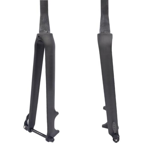 FCFB carbon fiber road bike fork 700 c Rigid Tapered Thru Axle 12mm carbon forks 1 1/8 super light carbon disc fork accessories