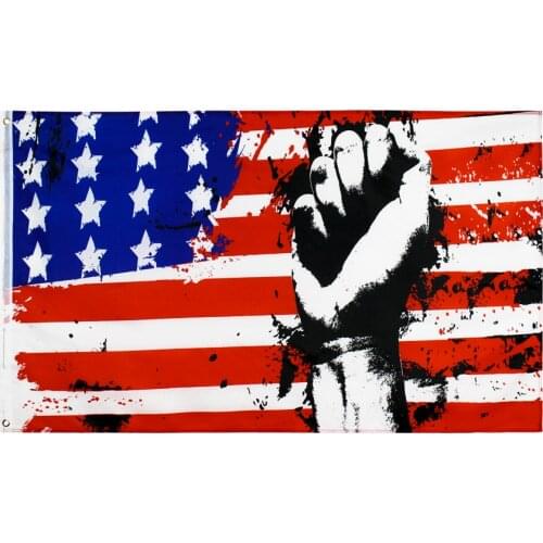 90x150cm fighting us usa american fist Flag