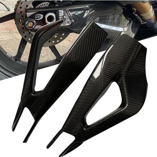 S1000RR 2019 2020 Real Carbon fiber Motorcycle Swingarm Cover Swing Arm Protector For BMW S1000RR S 1000RR S 1000 RR 2019 2020