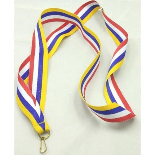 White red medal ribbon Yellow Purple White Red Medal Ribbons Tied Ribbon With High Quality Unisex Gymnastics School Sport