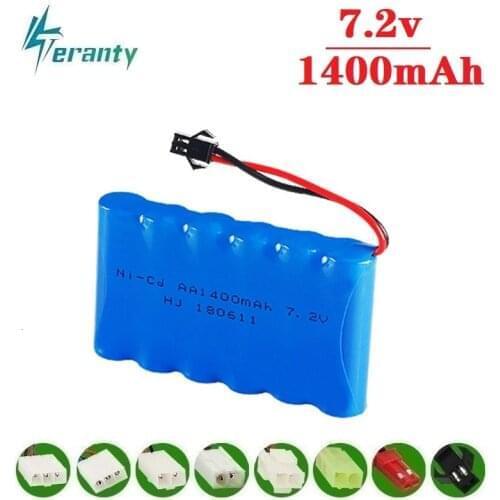 M Model ) 7.2v 1400mah NiCD Battery For Rc toys Car Tanks Trains Robot Boat Gun Ni-CD AA 700mah 7.2v Rechargeable Battery 1Pcs