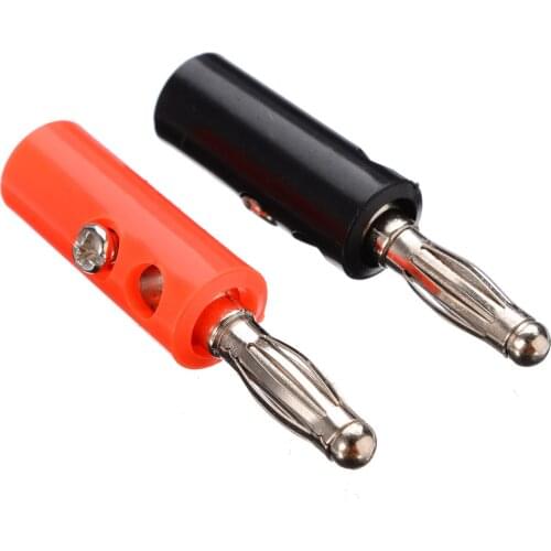 Mayitr 10pcs Terminal Banana Plug Socket Jack Connectors Red Black 4mm Terminal Binding Post Speaker