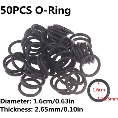 50PCS O-Ring Set Garden Watering Irrigation Accessories Gasket Washer Flat Ring Gasket Washer Rubber Ring Faucet Pipe Tube Seal