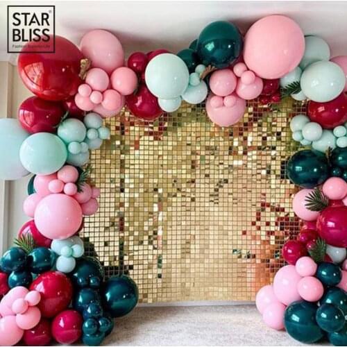 3D Wall Stickers crystal pneumatic sequins 3D wall panel mirror wall cloth paint birthday Wedding party background wall decor