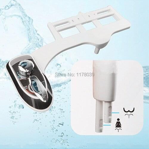 Non-electric hand manual control bidet,Cleaning butt retractable nozzle bidet,Cold water bidet with double nozzles spray,J17141
