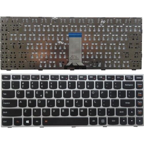 NEW Keyboard FOR LENOVO Flex 2 14 Flex 2 14D Silver border laptop keyboard No backlight