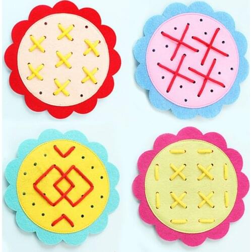 New Teaching Kindergarten Manual DIY Weave Cloth Montessori Materials Baby Early Learning Education Aids Math Toys