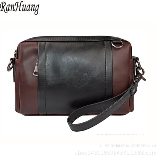 RanHuang 2018 Mens Messenger Bags Male Pu Leather Shoulder Bags Vintage Crossbody Bags Business Bags A1350