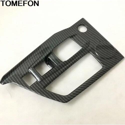 TOMEFON For Peugeot 3008 GT 2017 2018 LHD Gear Shift Knob Media Panel Cover Trim Frame Moulding Interior Accessories Styling ABS